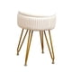 thumbnail image 4 of Taburetes de tocador otomanos con almacenamiento, asiento acolchado, taburete de tocador redondo con patas de metal para el hogar, la sala de estar y, 4 of 8
