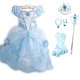 thumbnail image 1 of Vestido de Cenicienta para niñas, disfraz de Cenicienta y accesorios de princesa, fiesta de cumpleaños para niños, vestido de noche de Navidad Fivean unisex, 1 of 2