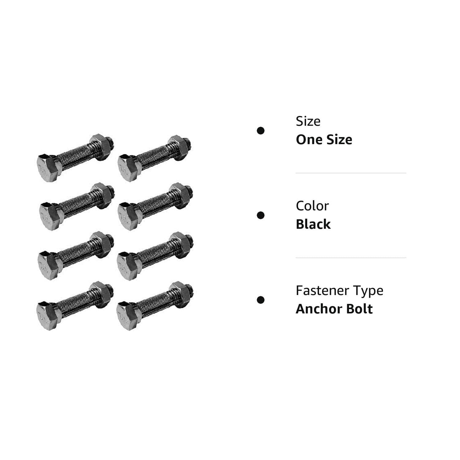 Mobile Home Anchor Bolt with Nut (8 Pack)