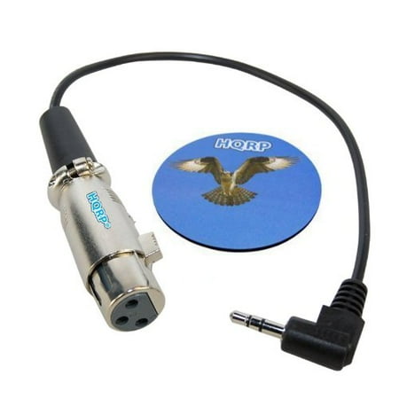 Rode Ntg 1 Condenser HQRP 3.5mm to XLR Female 3-pin Cable Cord for Rode NTG2 Condenser Shotgun Microphone (Direct Link from External Microphone) plus HQRP Coaster ()