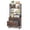 Brown and Black, variant on Fnova 2-Drawer Vertical File Cabinet with 3-Tier Open Shelves, 61" Tall Locking Filing Cabinet Printer Stand for Home Office