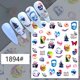 thumbnail image 1 of 3D Halloween Nail Art Stickers Punk Goth Pumpkin Skull Bat Spider Web Slider Wrap Manicure DIY Nail Art Decorations Accessories, 1 of 4