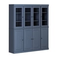 thumbnail image 3 of Palace Imports 100% Solid Wood Kitchen Pantry Storage Cabinet with Solid, Clear Glass Doors and Adjustable Shelves, Antique Blue, 3 of 7