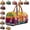 Red, variant on 18in Unisex Boho Quilted Weekender Bag - Large Lightweight Hippie Quilted Duffle, Hippie Bag, Hippie Van Quilted Duffle Bag, Quilted Weekender Bag, Carry-on for Gym Yoga Weekend Trips (#06)