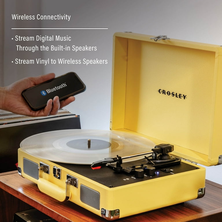 Crosley Cruiser Plus Record Player In Lemon Yellow - Walmart.com