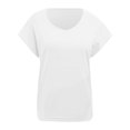 thumbnail image 4 of TYGHBN Women Casual Elegant Top Shirt Solid Color V Neck Short Bat Sleeve Shirt Blouse Splice Fashion T Shirt Blouse Top Womens Shirts Summer Workout Shirt Womens Womens Tee Shirt Loose Long Sleeve, 4 of 4
