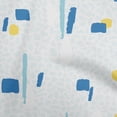 thumbnail image 1 of oneOone Georgette Viscose Blue Fabric Geometric Abstract Shapes With Animal Print Sewing Craft Projects Fabric Prints By Yard 42 Inch Wide, 1 of 4