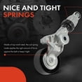 thumbnail image 5 of A-Premium Belt Tensioner Assembly with Pulley Compatible with Honda Accord 2013-2017, Crosstour 2013-2015, 3.5L & Acura MDX 2014-2016, RDX 2016-2018, TLX 2015-2020, RLX 2014-2020, 3.5L, 5 of 6