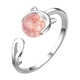 thumbnail image 1 of Anillos abiertos ajustables de moda para mujer, anillos de cristal con gatos bonitos para ella, 1 of 5