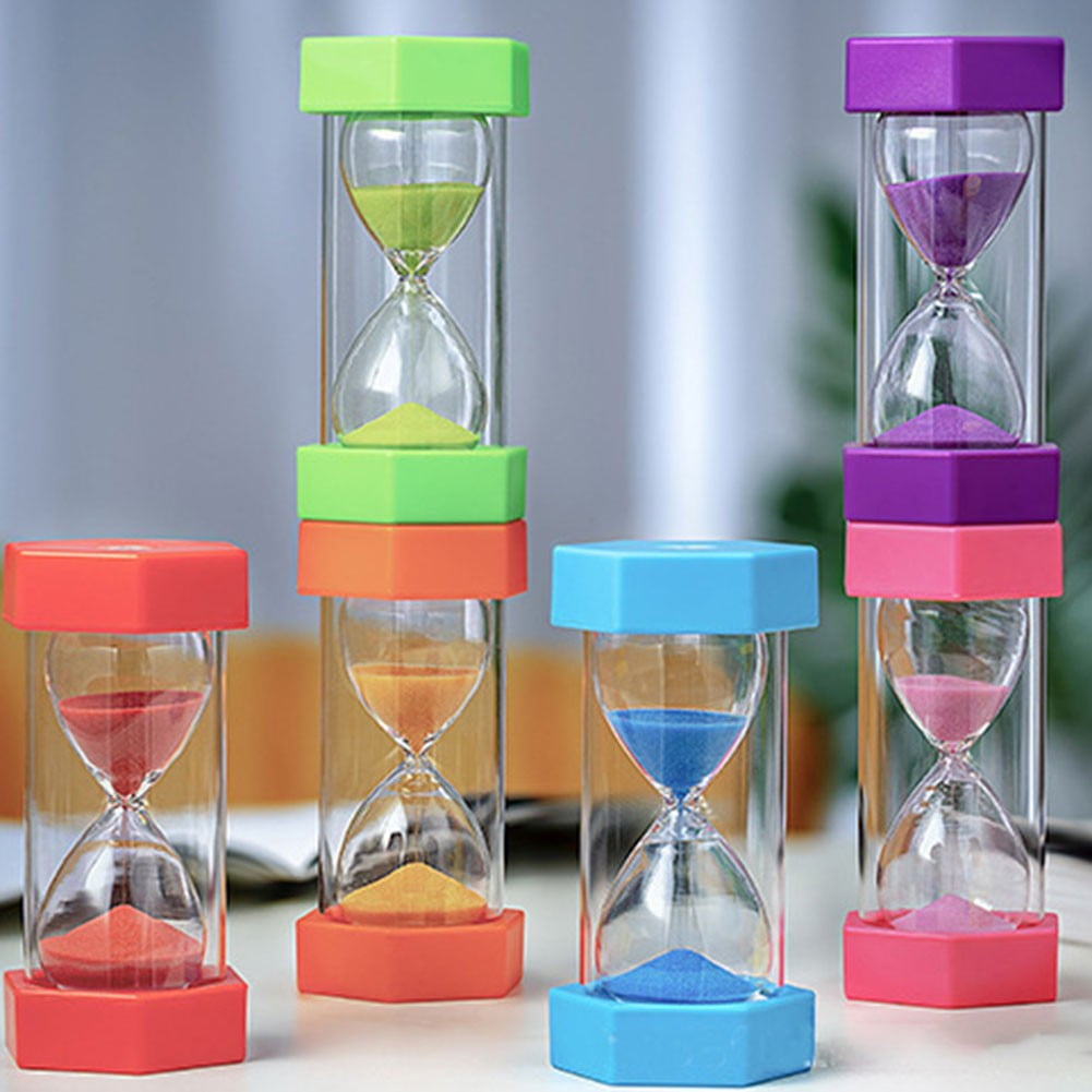 Cooking Egg Timer Mini Bamboo Sand Timer - 5 Minute Purple Hourglass ...