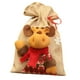 thumbnail image 5 of Bolsa de regalo reutilizable Macarena con cordón navideño Alce Bolsa de Papá Noel, 5 of 8