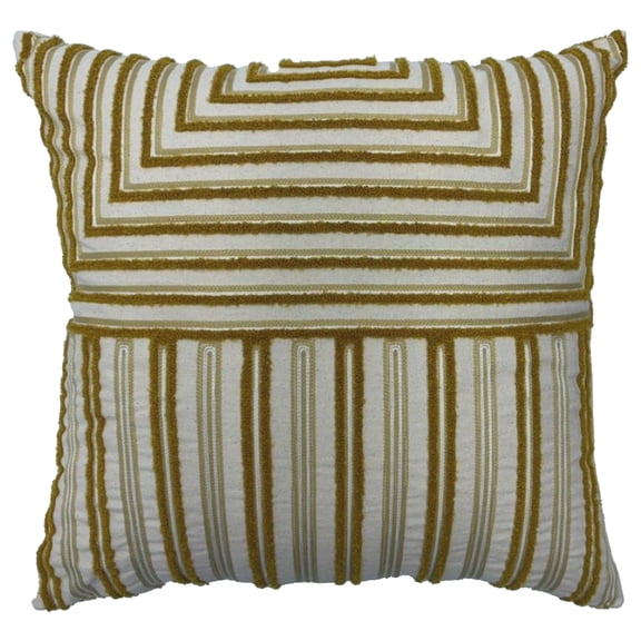 18" Yellow Stripe Throw Pillow by Ashland - Spring Home Decor