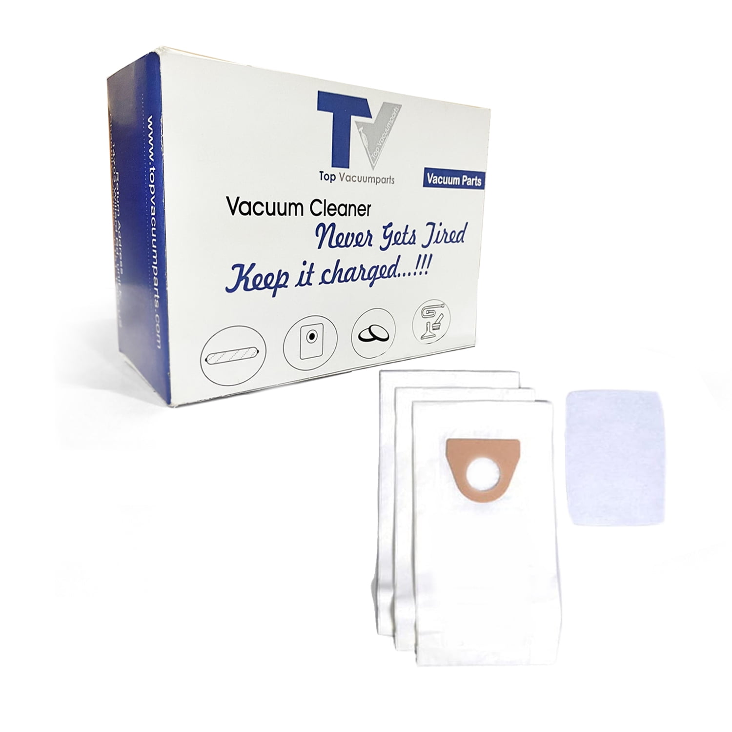 Cana-Vac Central Vacuum Bags (3 Pack) - HEPA Filtration Bags For Hoover, Nutone, Eureka & More