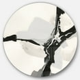 thumbnail image 1 of Designart 'Abstract Neutral III' Geometric Metal Circle Wall Art, 1 of 3