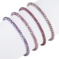 thumbnail image 3 of ShiYe toys store Pulsera elástica bohemia con cuentas de color morado, pulseras de cuentas de cristal apilables de colores, bisutería de moda, regalos para el día de la madre para mujeres, 3 of 5