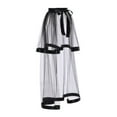 thumbnail image 4 of Milageto Women High Low Tutu Skirts Fancy Dress for Cocktail Spectial Occasion Formal Black, 4 of 8