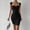 Black, variant on Spaghetti Strap Dresses for Women Long Dress 2026 Summer Solid Color Sleeveless Square Neck Breathable Slim Fit Maxi Dress Plus Size Basic for Beach and Vacation S-XL