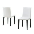 thumbnail image 6 of Hassch Dining Side Chairs Set of 2, PU Leather Upholstered Kitchen Chairs with Comfortable Padded Seat and Metal Legs, Easy Assembly, White, 6 of 8