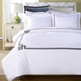 thumbnail image 5 of Miller Three Piece Cotton Duvet Cover Set  King/ California King- Grey, 5 of 5