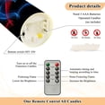 thumbnail image 5 of Iauyy Flameless Candles Battery Operated LED Pillar Candles with Remote and Timer, Red and Blue Stripes Set of 2 （S), 5 of 8