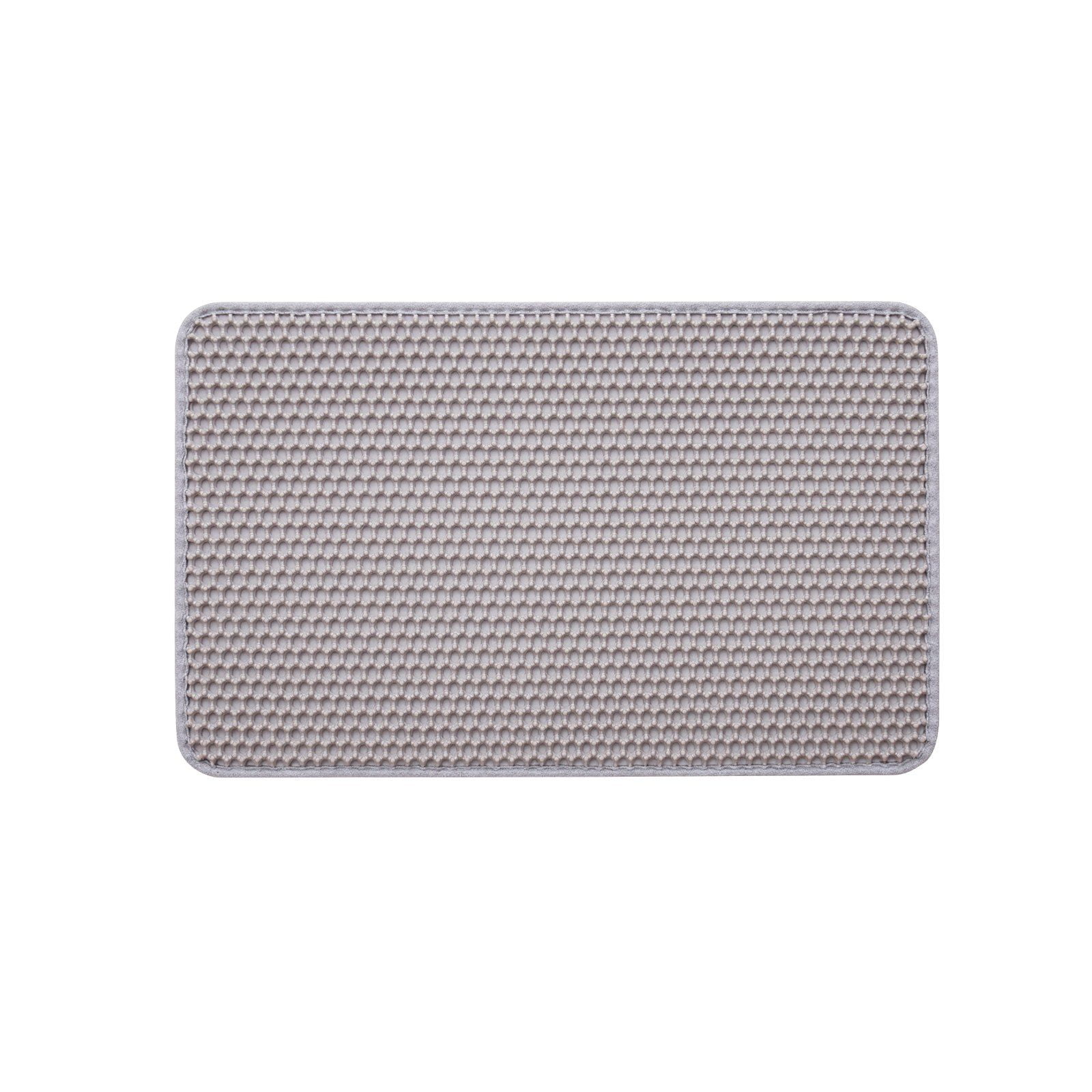 2-Pack Cat Litter Trapping Mat, 24x15 Inches, Double-Layer Honeycomb Design, Non-Slip & Waterproof Floor Protector for Pet Litter Boxes