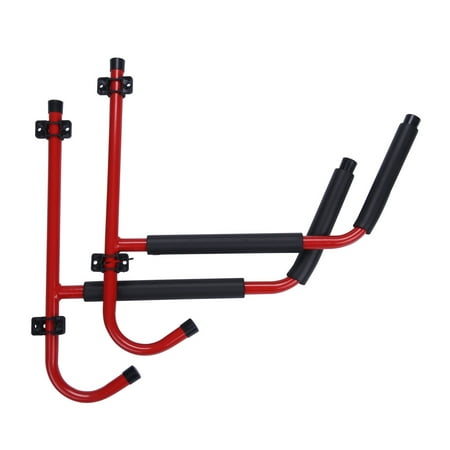 100Lbs Steel Kayak Ladder Wall Mount Storage Rack Bike 