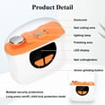 thumbnail image 6 of 2026 Upgraded Electric Nail Clipper, 2 in 1 Electric Nail Clipper with 3 Speeds & LED Light,Fingernail Trimmer and Polisher with Nail Scraps Storage,USB Rechargeable Suitable for Kids, Senior, 6 of 8