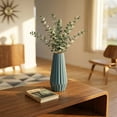 thumbnail image 5 of Unique Bargains Clear Plastic Tall Slim Bud Vase Blue 2.4" x 2.4" x 8.3", 5 of 5