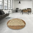 thumbnail image 4 of Ahgly Company Machine Washable Indoor Rectangle Traditional Saddle Brown Area Rugs, 5' x 8', 4 of 7