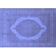 thumbnail image 1 of Ahgly Company Indoor Rectangle Medallion Blue French Area Rugs, 2' x 3', 1 of 4