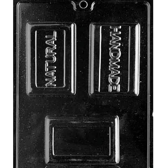 Grandmama's Goodies M175 Natural Handmade Bar Chocolate Candy Soap Mold with Exclusive Molding Instructions