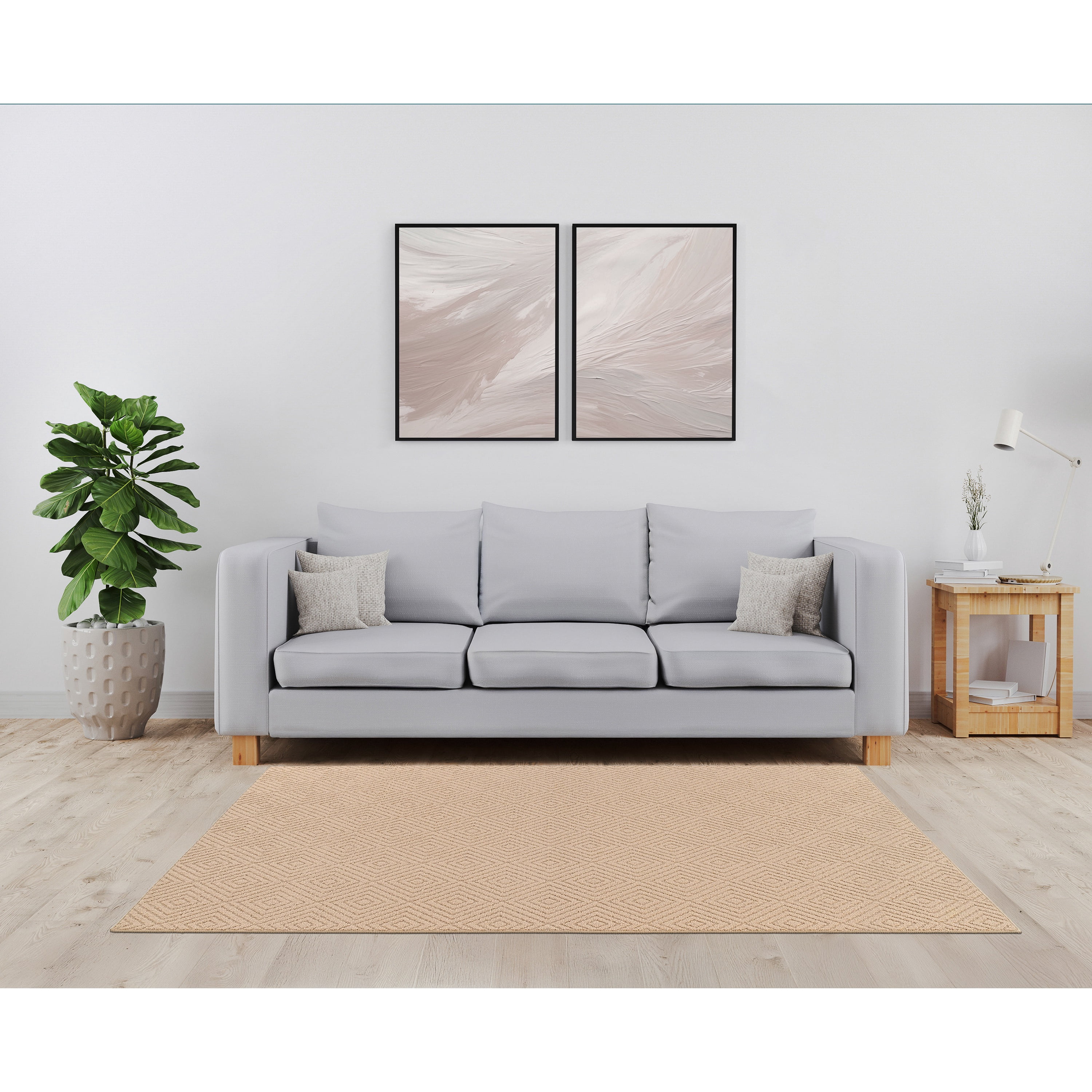 Garland Rug Brentwood Jasmine Tan Indoor Area Rug, 4' x 6'