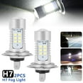 thumbnail image 2 of 2Pcs H7 LED Fog Light Bulbs 12V 21W 6000K Xenon White Front Fog Light Bulbs Headlight for Driving Daytime Running Lights, 2 of 9