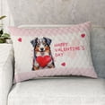 thumbnail image 2 of Happy Valentine's Day Australian Shepherd Brings Love Heart Quilt Pillowcase Aussie Dog Lover Gifts Throw Pillow Cover Bed Home Decor - 02028, 2 of 5