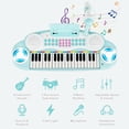 thumbnail image 2 of Gymax 37-Key Toy Piano Keyboard w/ Stool Microphone Electronic Organ for Kids, 2 of 8