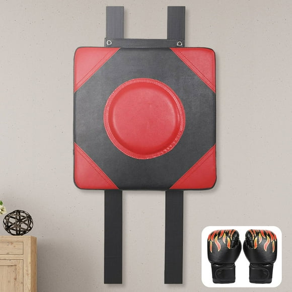 Peggybuy Punching Bag Boxing Mats with Boxing Gloves Square Wall Target Wall Punching Pad