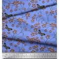 thumbnail image 2 of Soimoi Poly Georgette Fabric Insect,Leaves & Flower Floral Print Fabric by Yard 52 Inch Wide, 2 of 3