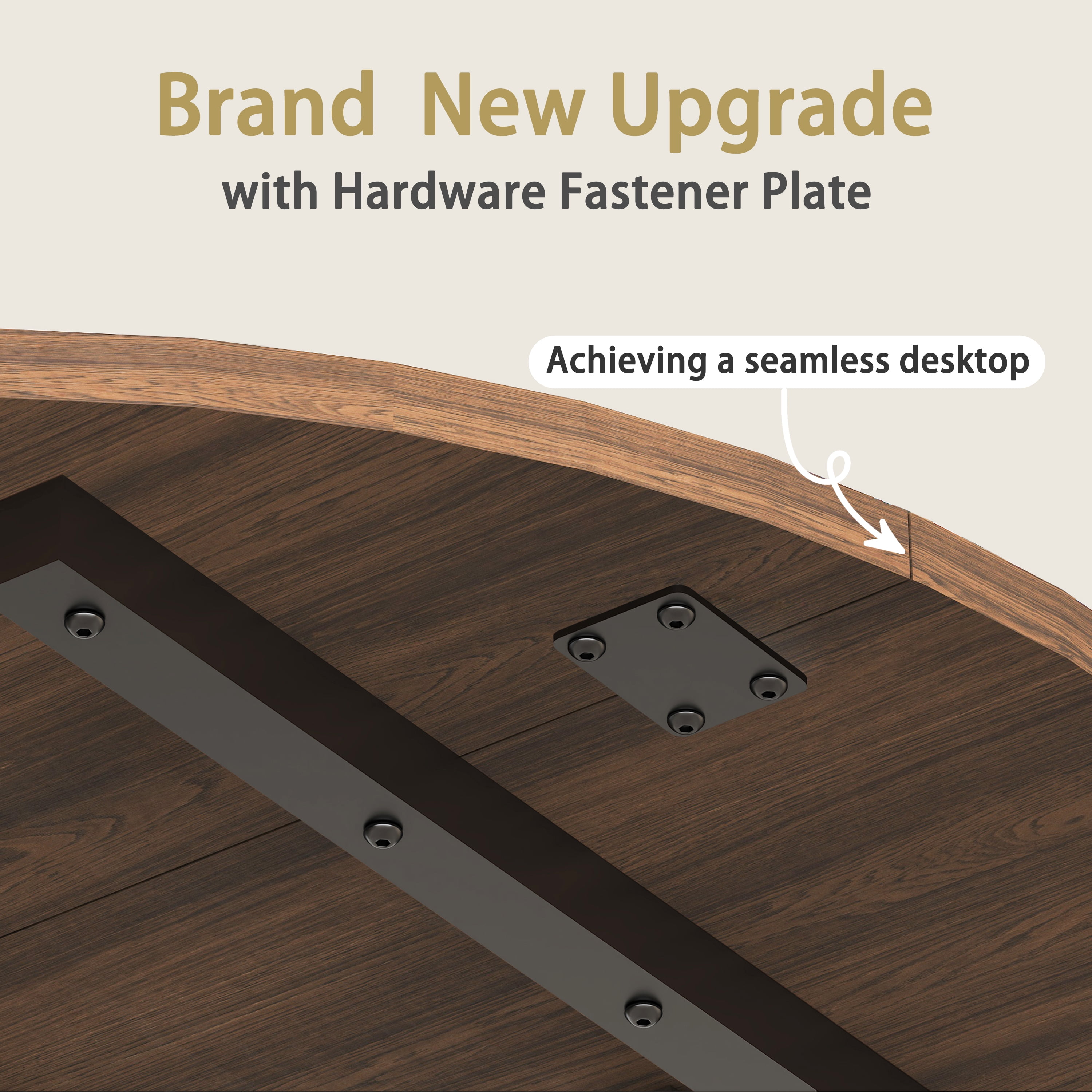 JassmiPkwy Round Dining Table for 4-8 People,Kitchen Dining Room Circle Dinner Pedestal Table,Space Saving Wood Kitchen & Dining Room Furniture (Brown, 59In)
