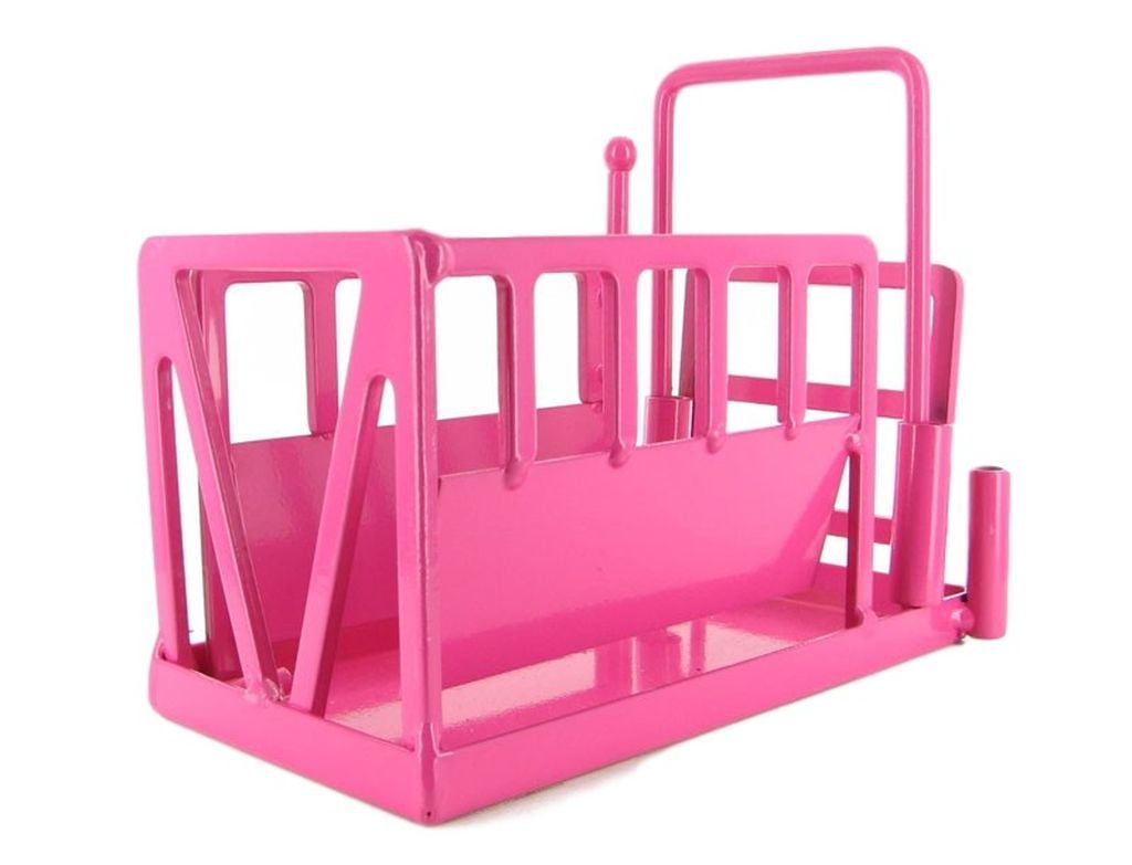 Little Buster Toy Heavy Duty Metal Cattle Chute Pink 500236