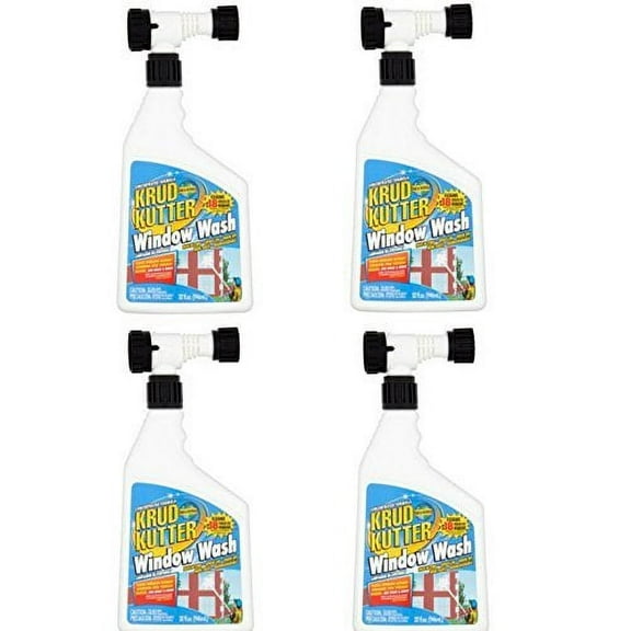Krud Kutter Window Wash Spray - Household Cleaner - 4 Pack, 32 oz
