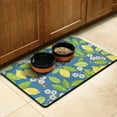 thumbnail image 3 of Dog Food Mat with Bright Lemon and Floral Print, Absorbent Waterproof Pet Feeding Mat, Non-Slip, Quick Dry, Easy Clean Mat for Pet Feeding Area and Kitchen, 3 of 7