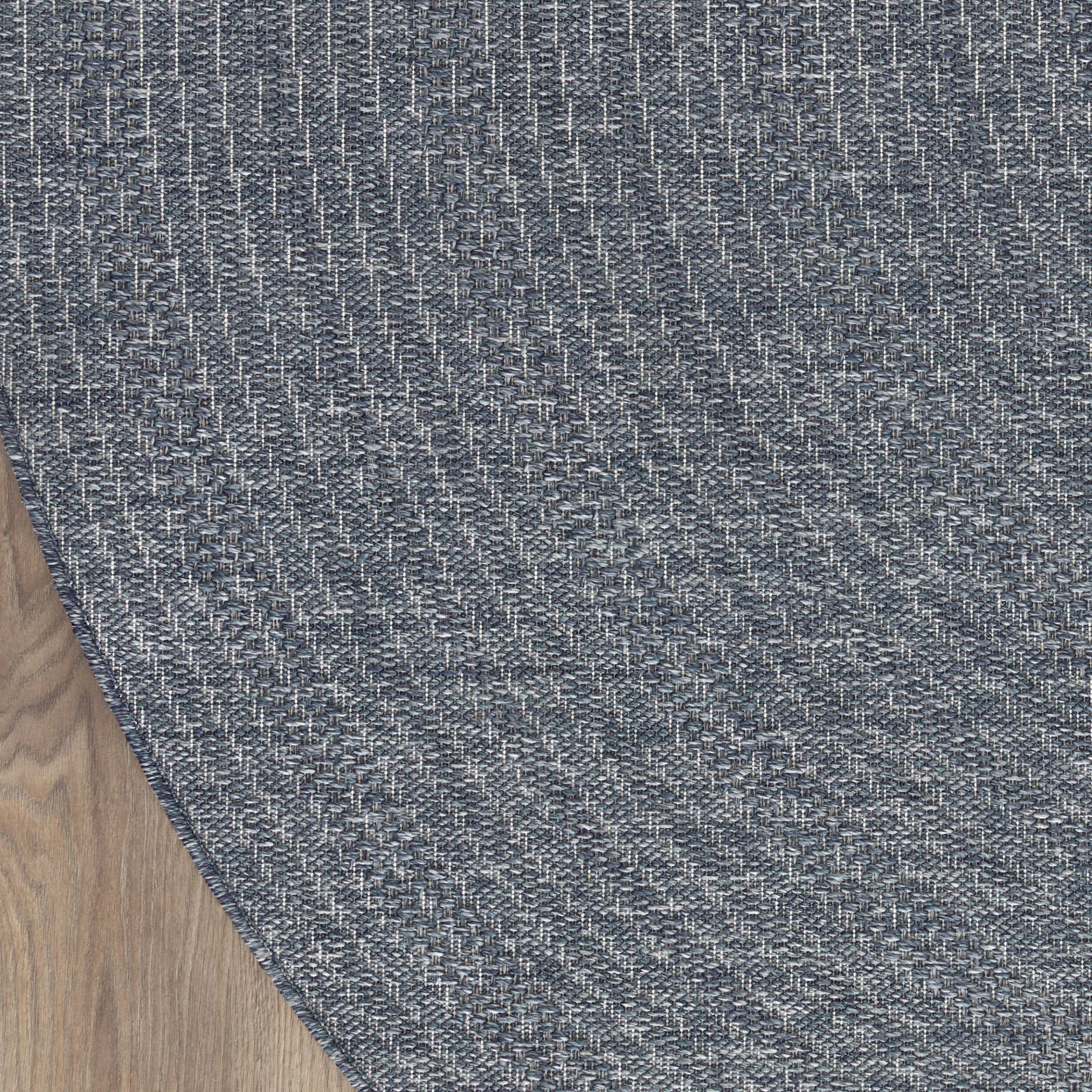 Nourison Tulum 8' x Round Denim Outdoor Rug
