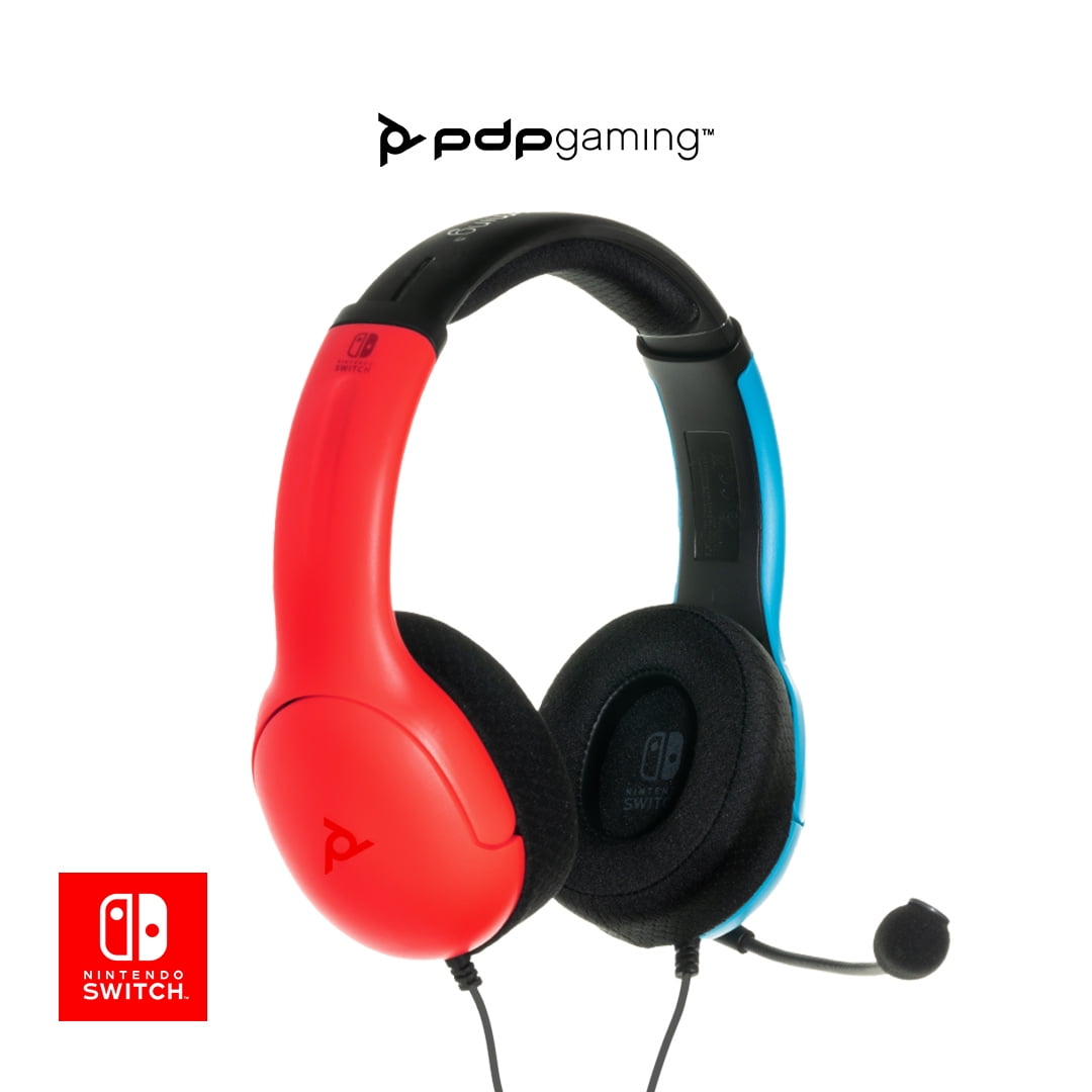 Airlite Wired Headset for Nintendo Switch - Neon Blue/Red