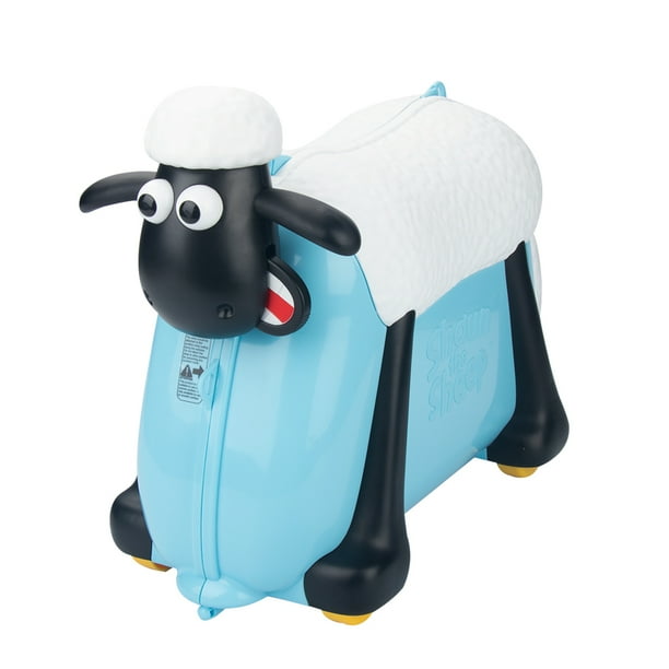 Shaun The Sheep Kids Ride on & Carry on Luggage Suitcase (Blue