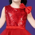 thumbnail image 4 of vigerkar Toddler Tutu Dress Little Girls Fluffy Summer Dresses Casual Party Tulle Sundress for Kids 3-12Y (Red, 4-5 Years), 4 of 7