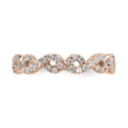 thumbnail image 4 of 14k Rose Gold Round Diamond Eternity Wedding Band Infinity Ring Size 8.5 - 0.85 Ct., 4 of 5