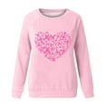 thumbnail image 5 of VKOYWKM Breast Cancer Survivor T Shirts for Women Breast Cancer Awareness T Shirt Long Sleeve Pink Ribbon Print Shirt Crew Neck Loose Fit Cancer Awareness Tee Tops, 5 of 5