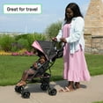 thumbnail image 4 of Summer by Ingenuity 3D Mini Lightweight Umbrella Stroller, Compact Fold, Recline, Canopy, Up to 45 pounds, Convenience Stroller for Travel, Pink, 4 of 14