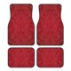 thumbnail image 1 of Fotbe Vintage Burgundy Juego de 4 Tapetes para Auto con Estampado – Alfombrillas de Goma Reforzada, Diseño Antideslizante, Protección para Todo el Año – Vehículos, Autos, Camionetas y SUVs, 1 of 7