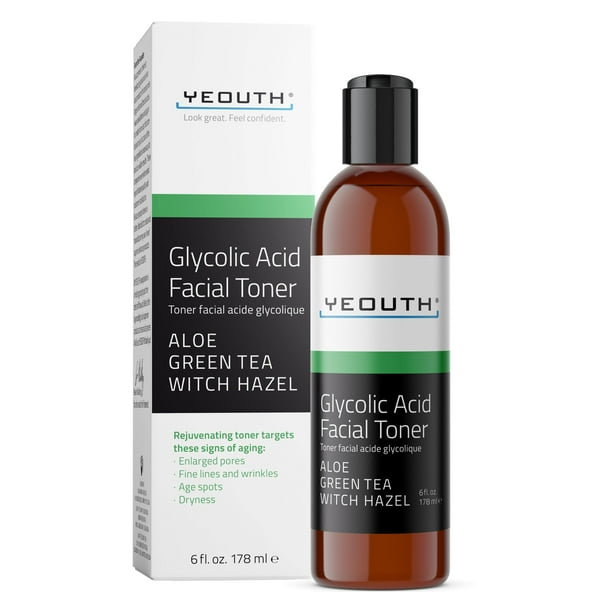 Tónico YEOUTH Ácido glicólico 8% con hamamelis 180 ml para rostro